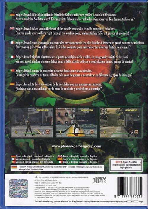 Sniper Assault - PS2 (B Grade) (Genbrug)